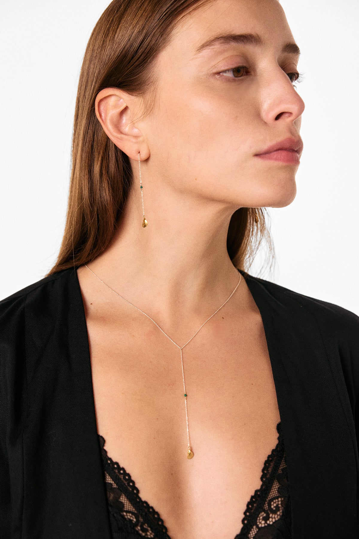 Golden Tear necklace