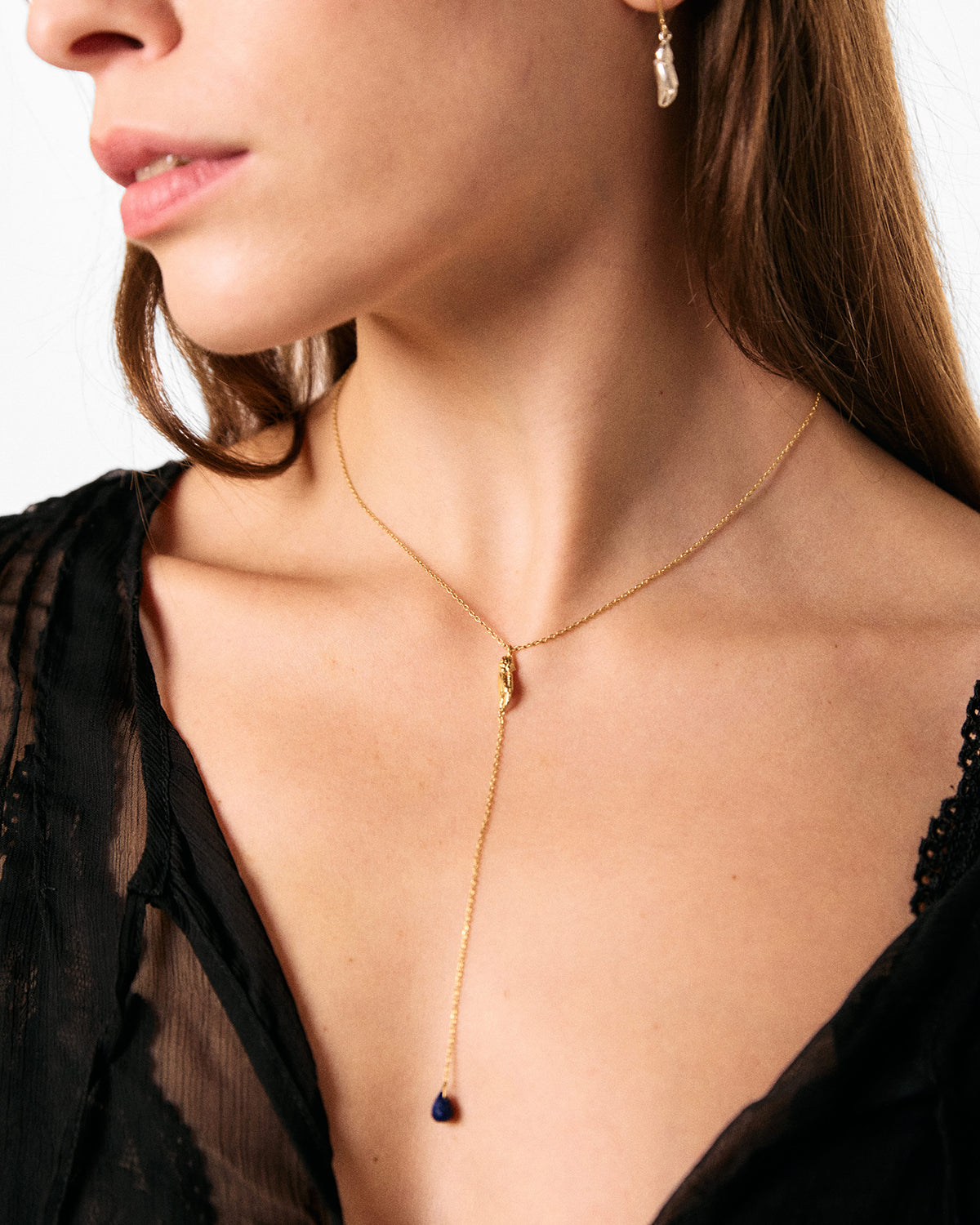 Today's Catch II necklace with stone