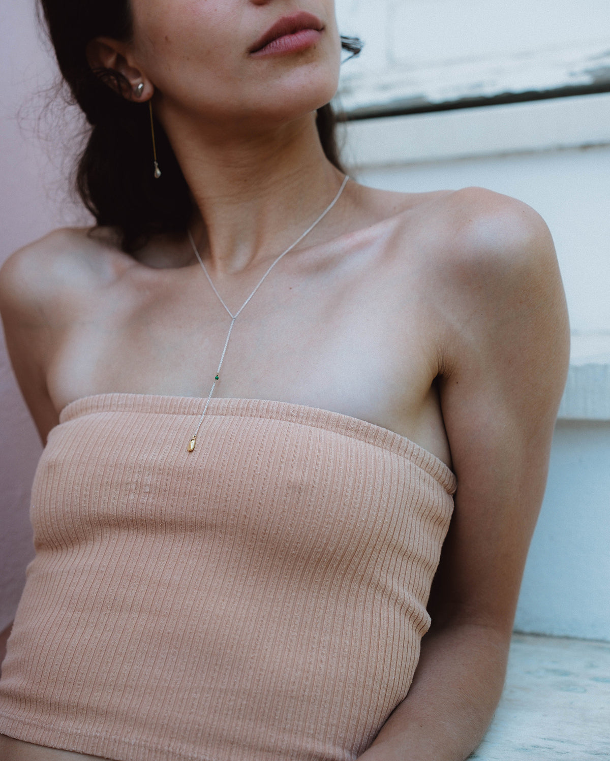 Golden Tear necklace