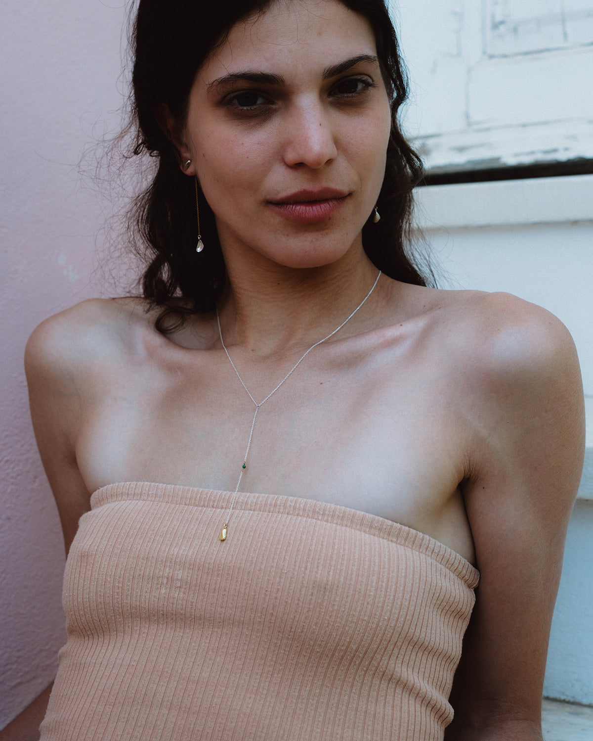 Golden Tear necklace