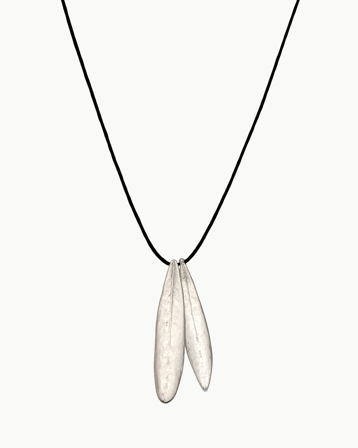 Double Olive Leaf string necklace