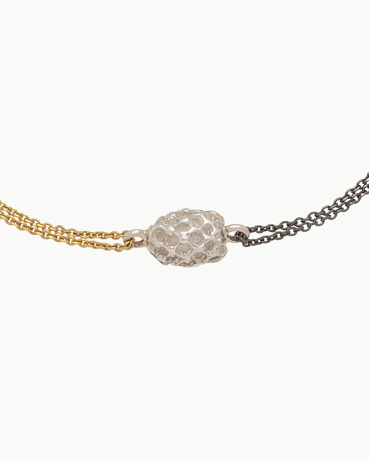 Pine Nut mixed metals bracelet