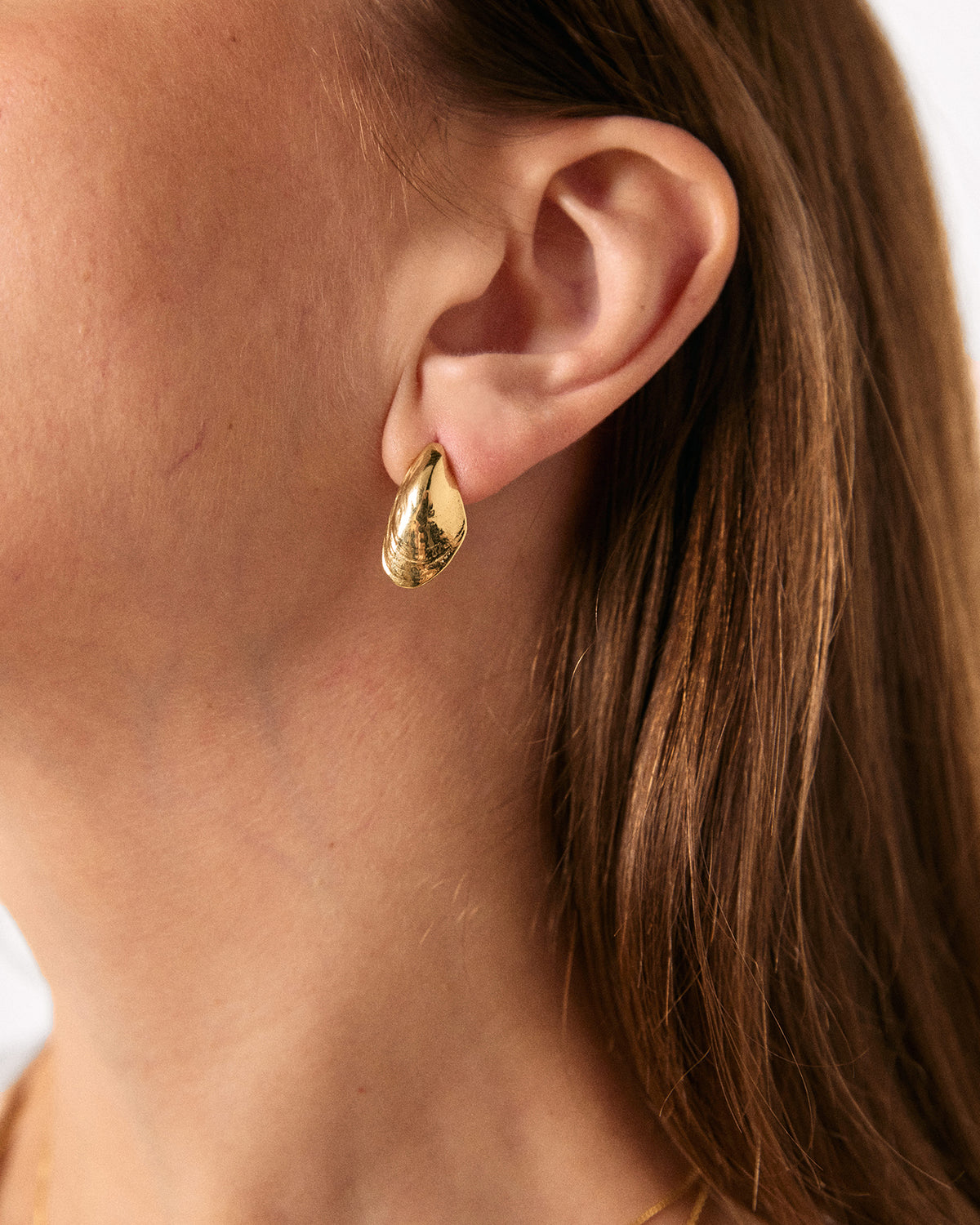 Mussel earrings medium