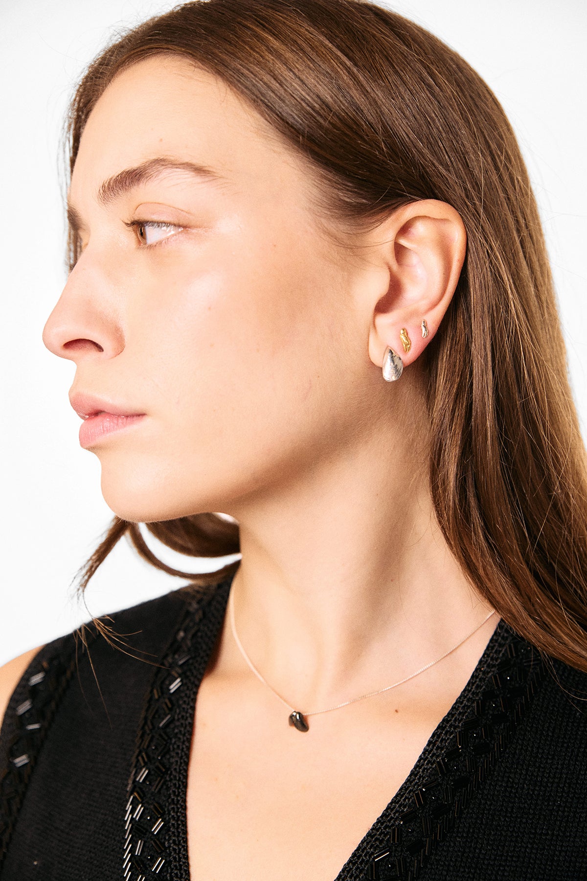 Crab Claw stud earrings small