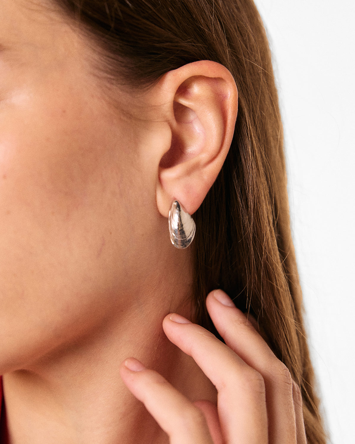 Mussel earrings medium