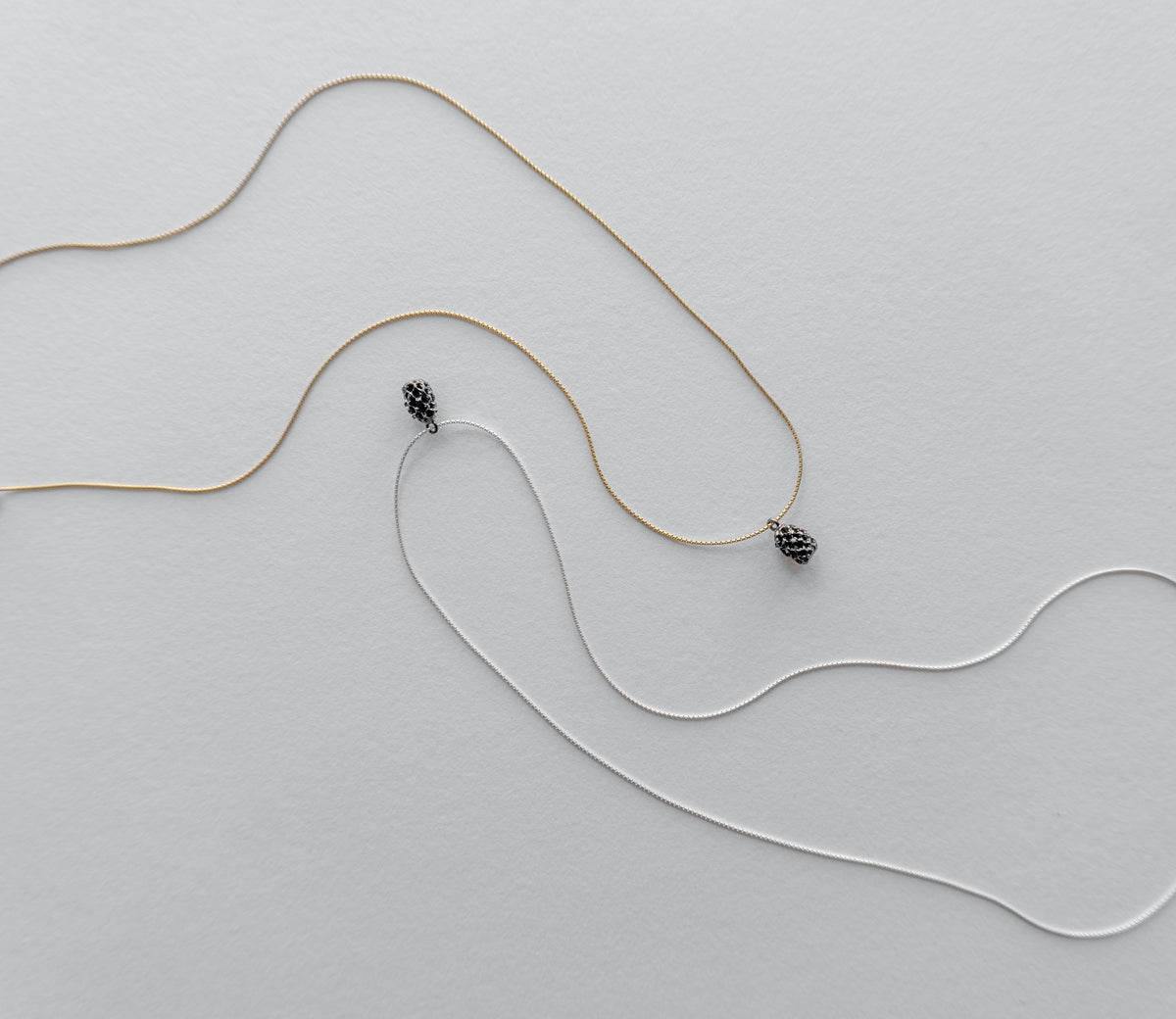 Pine Nut in Black necklace