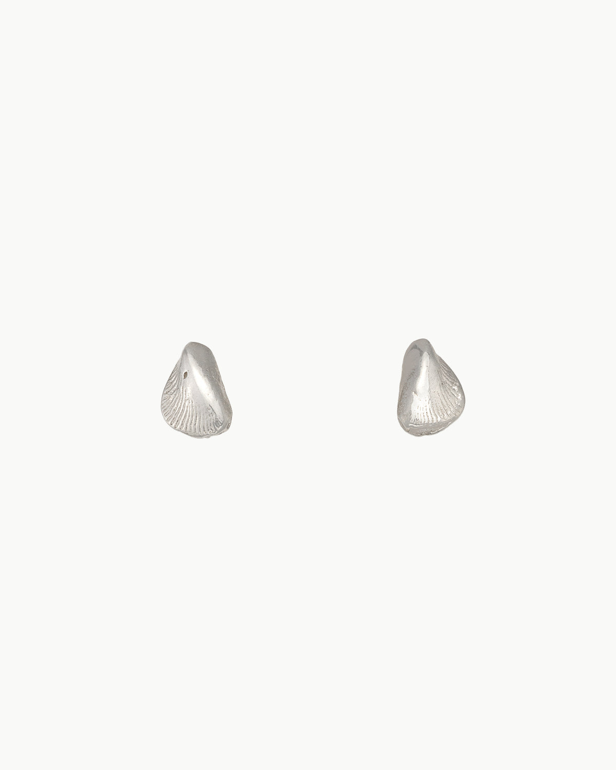 Mussel stud earrings