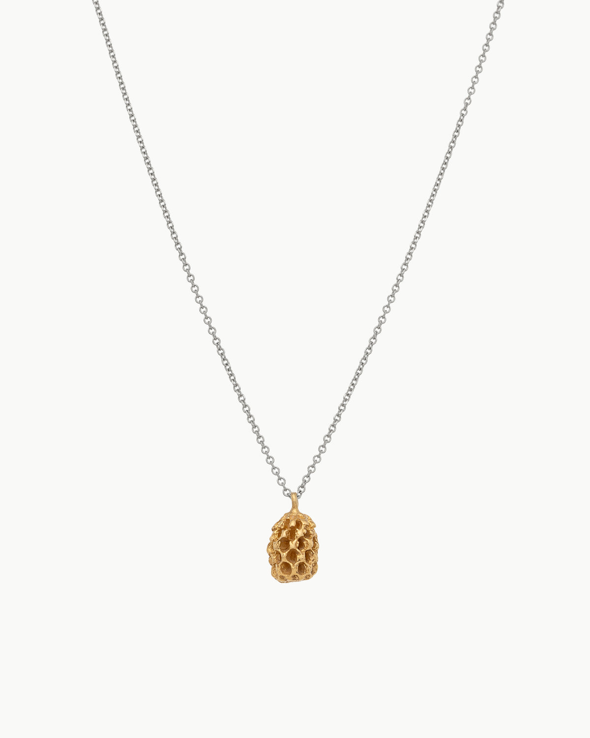 Pine Nut in solid gold