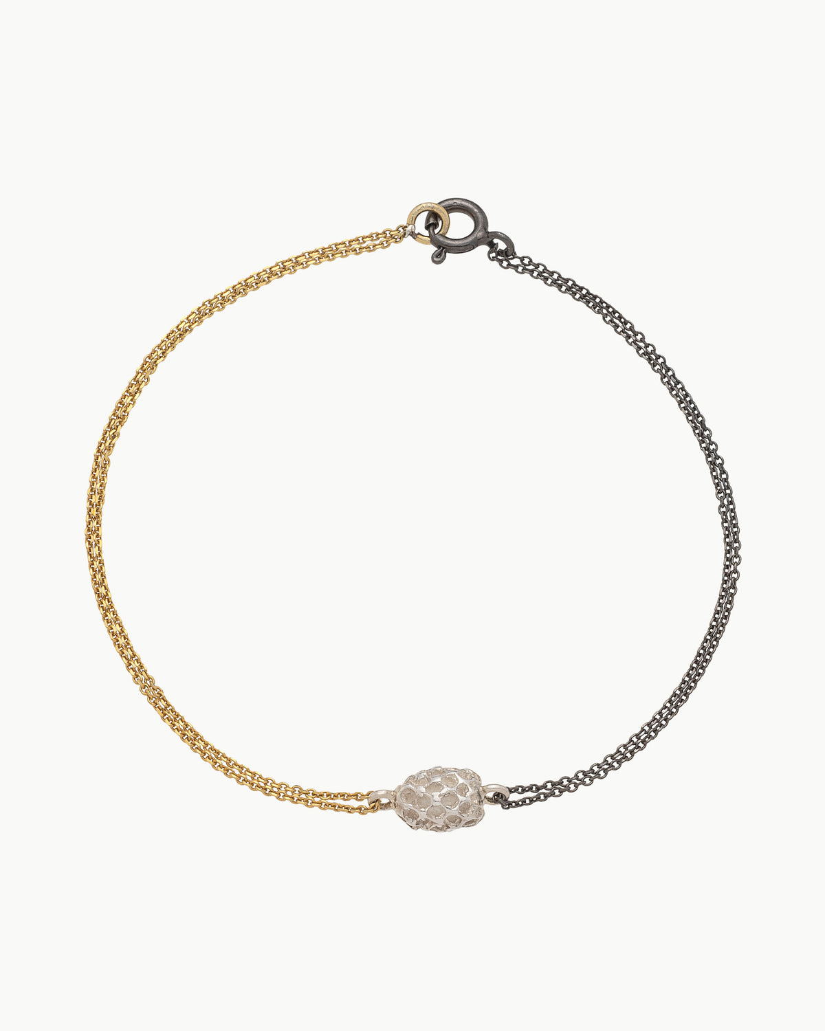 Pine Nut mixed metals bracelet
