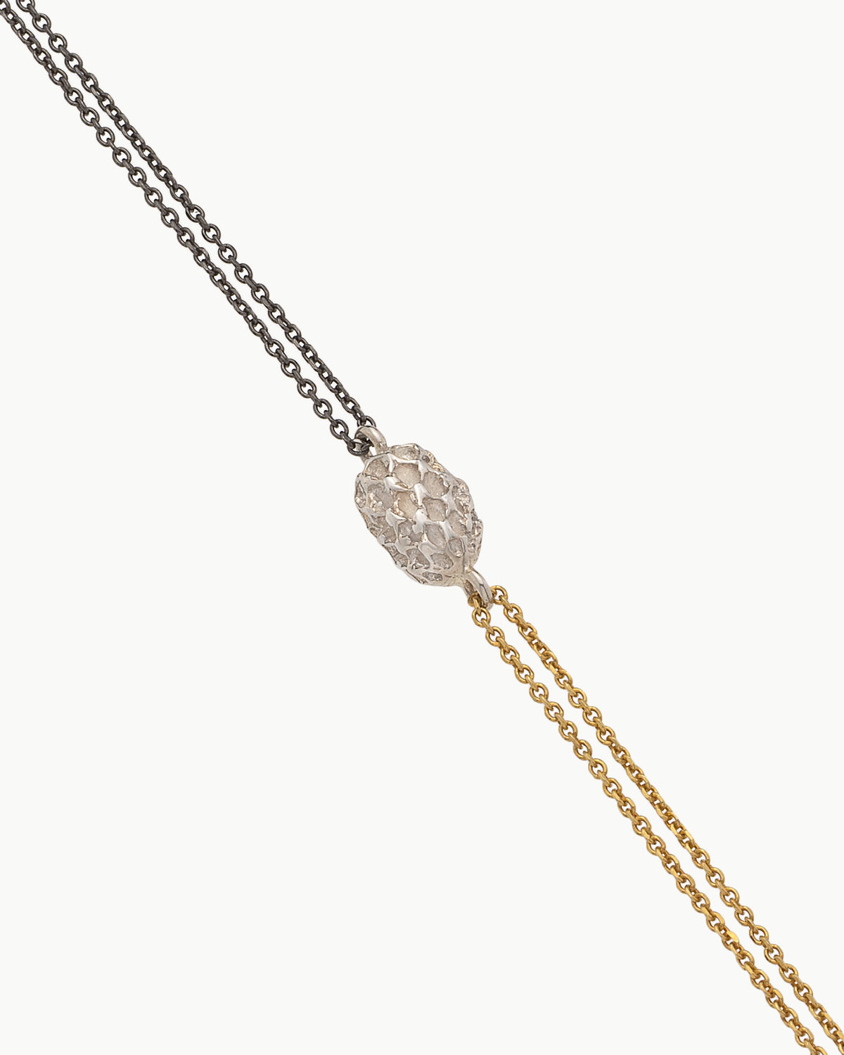 Pine Nut mixed metals bracelet