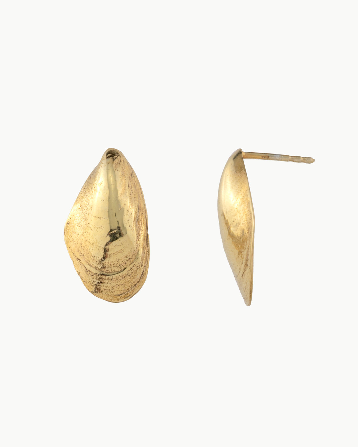 Mussel earrings medium