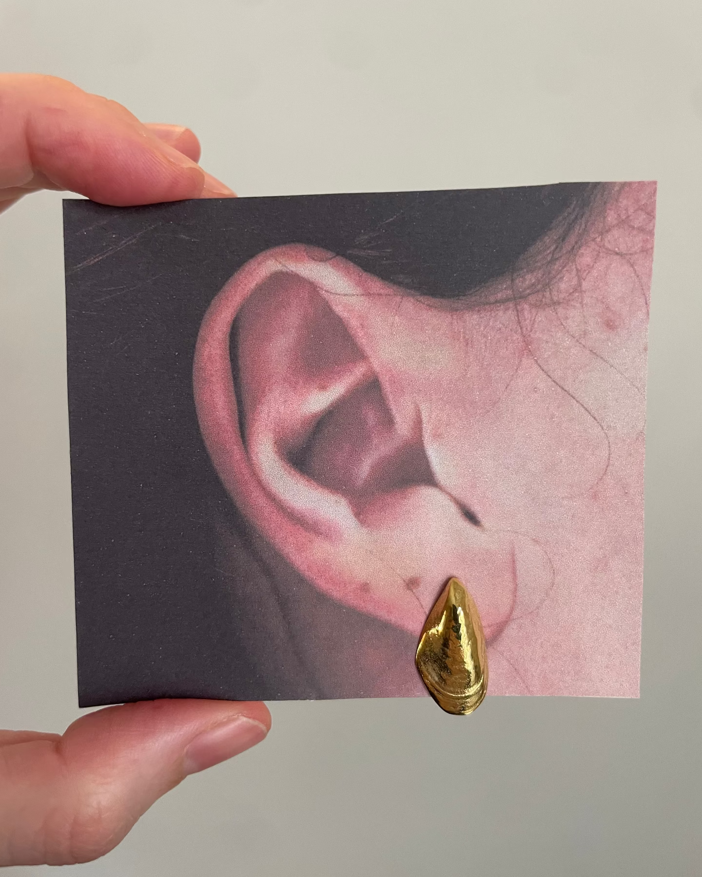 Mussel earrings medium